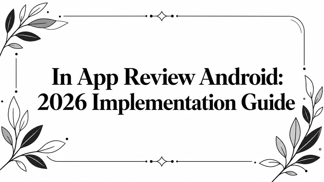 In App Review Android: 2026 Implementation Guide
